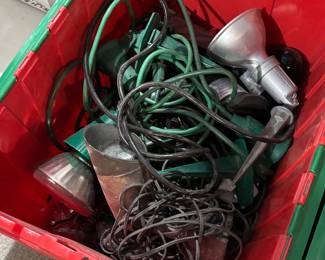 Extension cords, lights