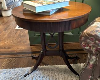 Antique drum table