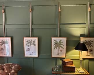 Matching palm tree art
