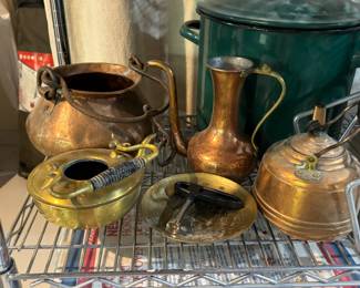 Copper / brass kettle / tea pot, pitcher