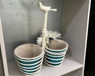 Bird double planter