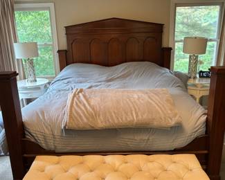 King bed frame (mattress not included)
