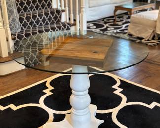 Cute glass top table