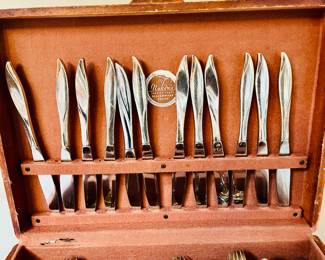 Sterling silver flatware set