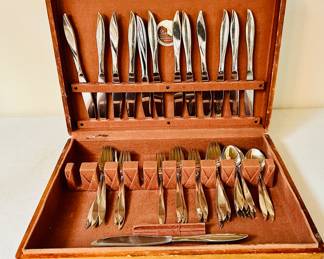 50 piece sterling flatware set