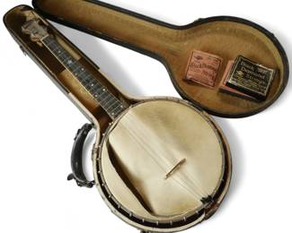 1920s Vega Tubaphone 4-String Style M Banjo w/ Case