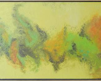 Modern Abstract Artwork in Floating Frame