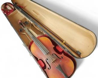 Early-Mid 20th Century German Violin w/ Case