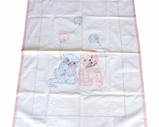 Handmade Embroidered Baby Quilt