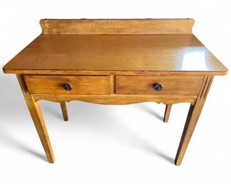 Oak Writing Desk with Two Drawers