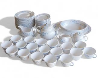 Spode Copeland's China Geisha Light Blue Set