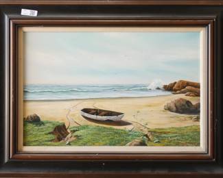 Framed Seascape Original Artwork