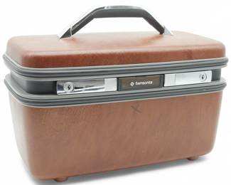 Vintage Samsonite Brown Silhouette Hard Train Case