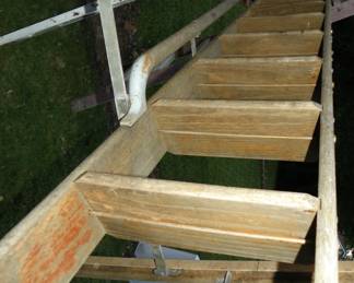 antique library ladder