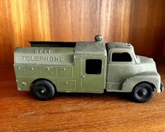 vintage metal truck toy