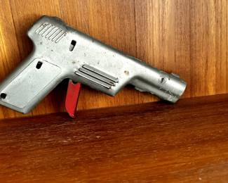 vintage metal toy gun