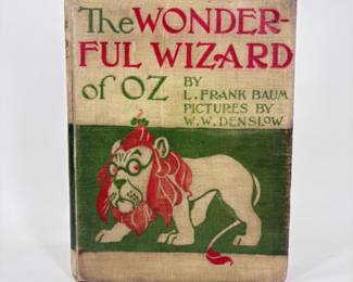 The Wonderful Wizard Of Oz: L. Frank Baum 1900 First Edition First State Binding "B"