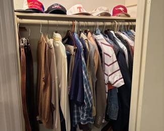 Men's clothes.