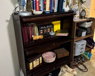 Barrister bookshelf with glass doors.