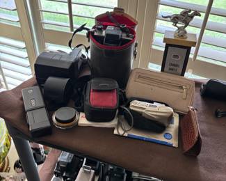 Collectable cameras and more recent Sure Shot Cameras.