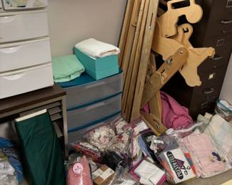 Quilting supplies and the frame kit to make that next family memory.