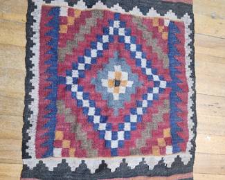 woven Native American carpet