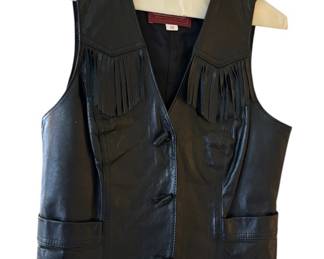 Black Leather Vest