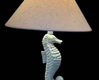 Blue Sea Horse Lamp