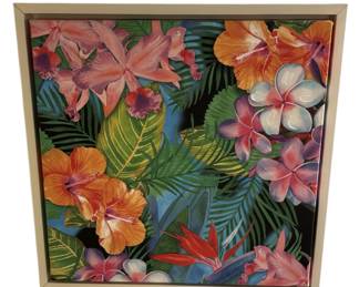 Tropical Floral Framed Print