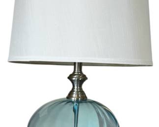 Blue Glass Table Lamp