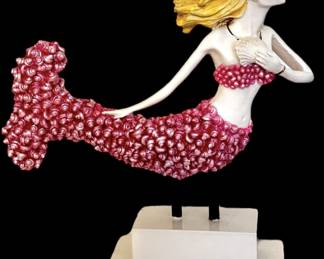 Mermaid On Stand Home Decor
