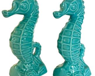 Turquoise Seahorse Salt Pepper Shakers