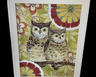 Pier 1 Imports Two Hoots Art