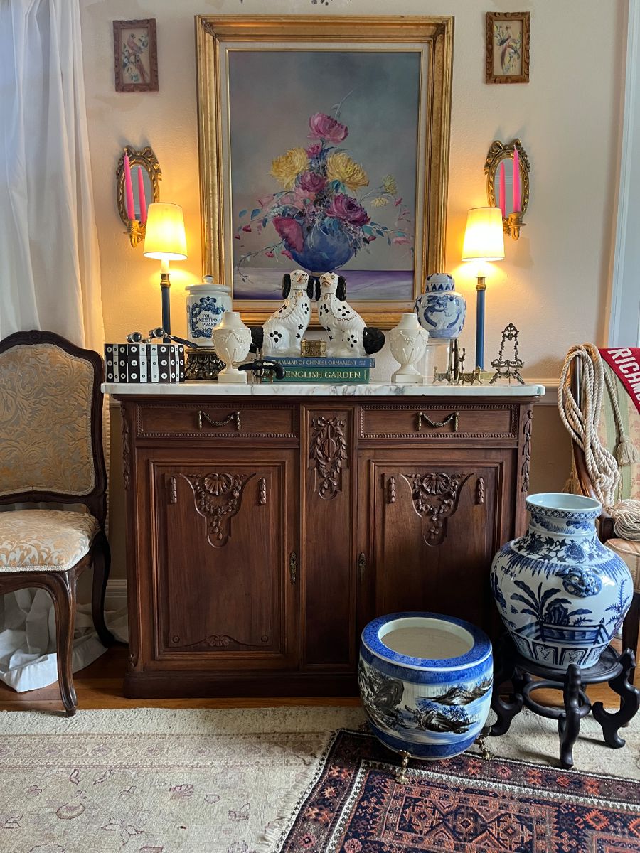 french buffet shown is not for sale (family has decided to keep)
