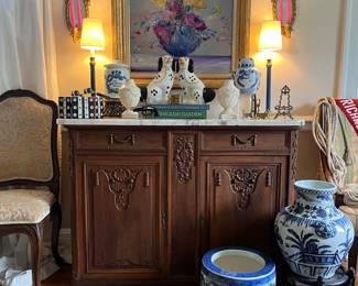 french buffet shown is not for sale (family has decided to keep)
