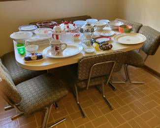 Mid-Century chrome & laminate dinette set