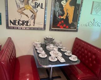Diner booth set