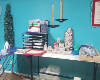 Seashells- just add sand and a good book. Scrap booking supplies, drafting equipment