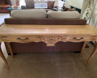 foyer table purchased at Sahadi Interiors
