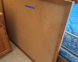 Cork board goes over Ethan Allen bed