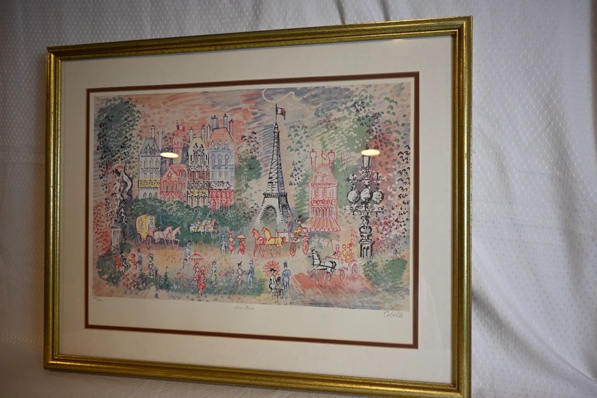 Framed Print Signed Cobelle AUX BOIS Numbered 221/1000