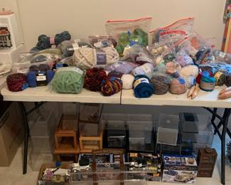 High-end and Expensive yarn and crochet supplies.