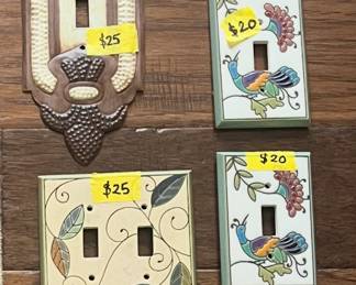 Beautiful ceramic switch plates
