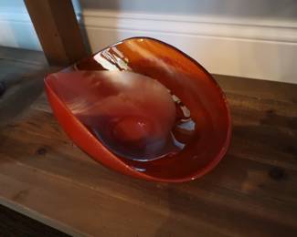 Venezia red bowl- centerpiece