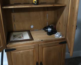 inside of pine storage piece