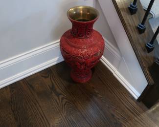 $ 75.00 cinnabar vase( not old)