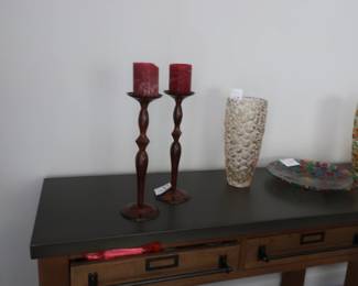 Pair of candle holders
