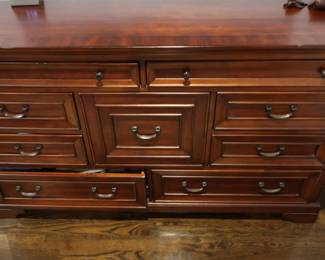 Aspen home dresser It is 65" x 20" deep.