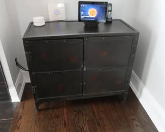 Restoration hardware metal storage piece