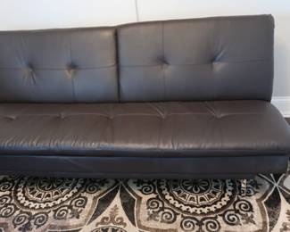 $ 350.00 leather sofa 80" x 34" deep